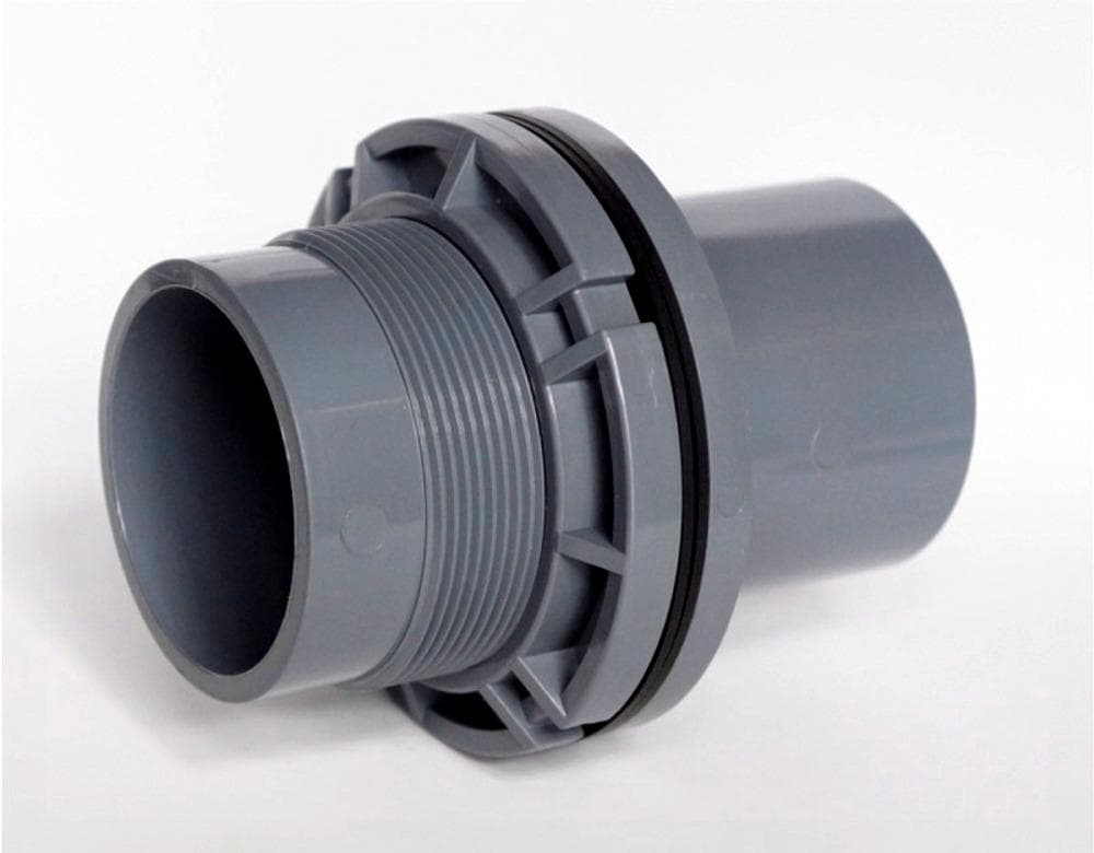 バルブソケット５０Ａ　ゴムパッキン２個付　１０個セット　水槽　給排水　塩ビ管