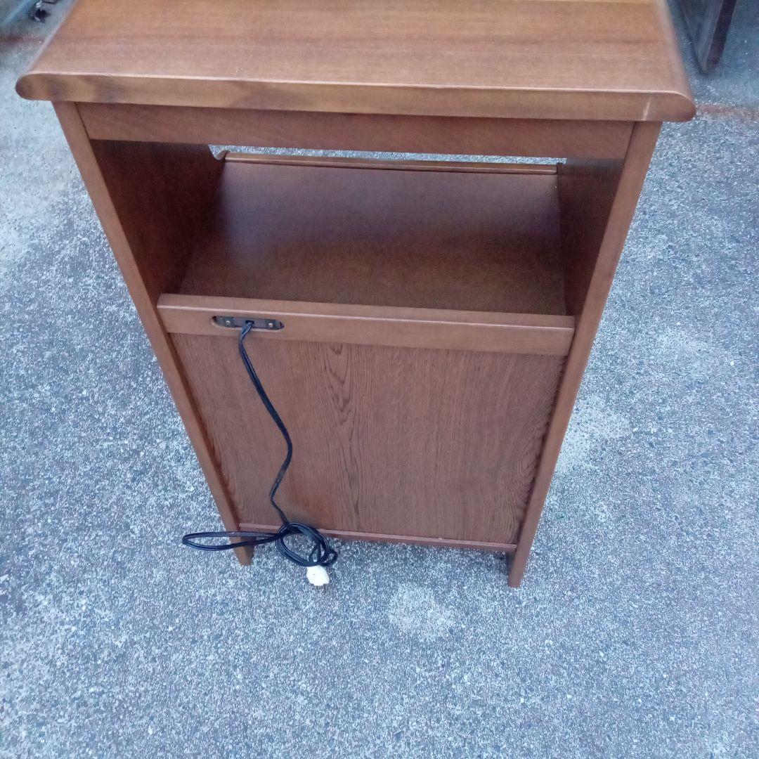 カリモク、ブラウン 電話台 引き出し付き　棚　花台　多用途キャビネット