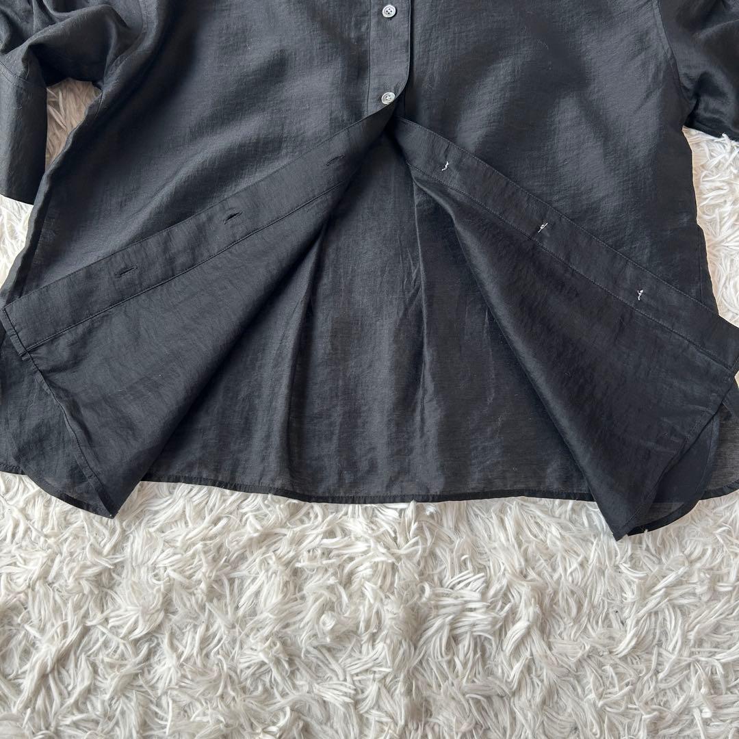 極美品 セオリーリュクス 2025 マドックスシャツ 半袖 オーバーサイズ 38