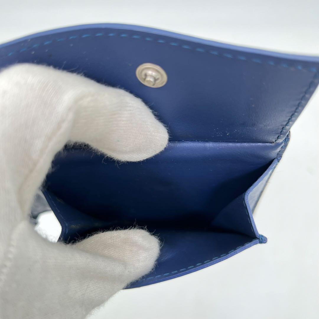 ボッテガヴェネタ 二つ折り財布 マキシイントレチャート バイカラー RFID