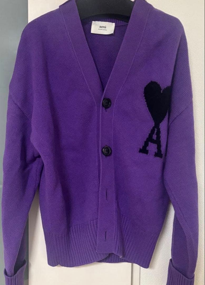 アミパリス　カーディガン　パープル