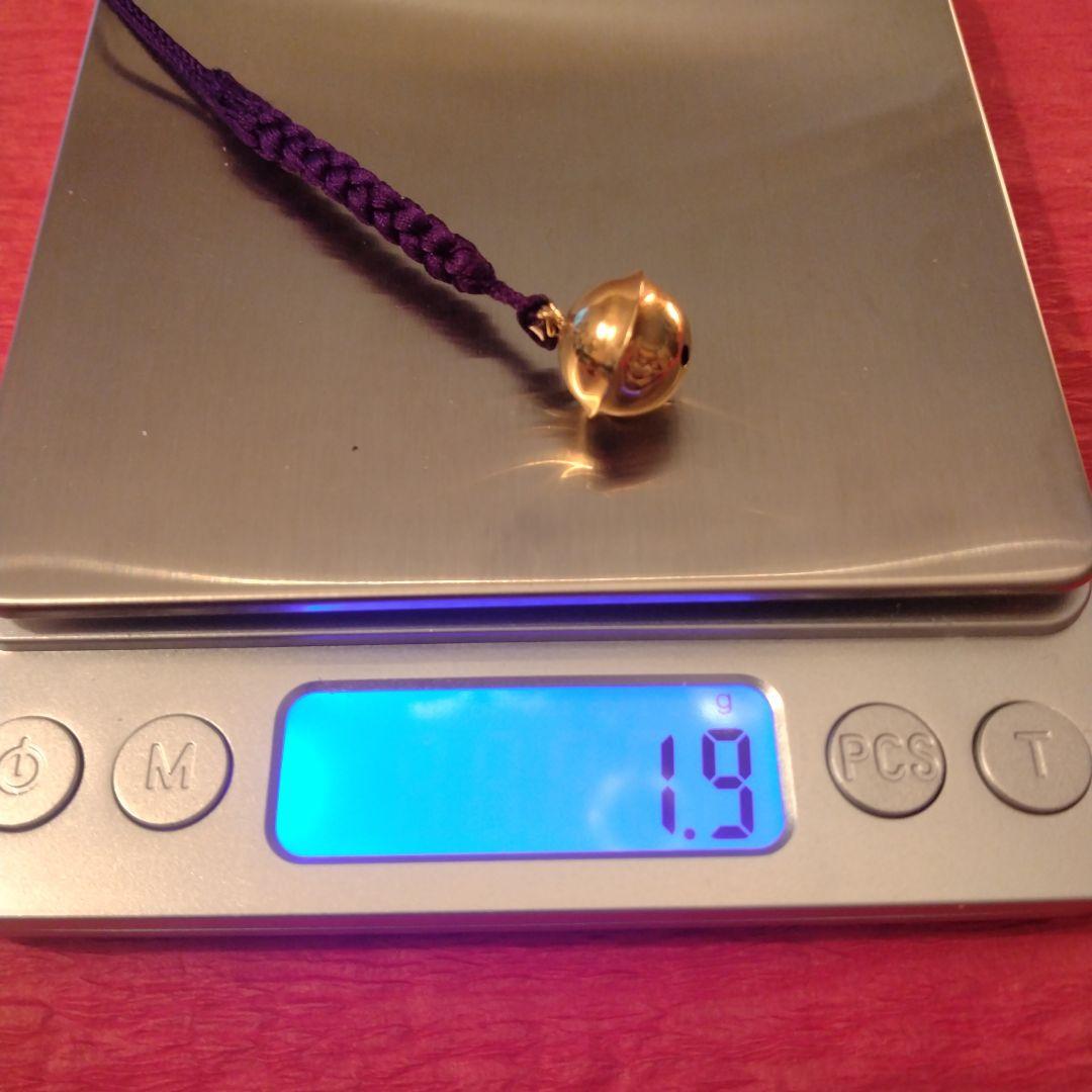 お値下げ　K18　鈴　根付　ストラップ