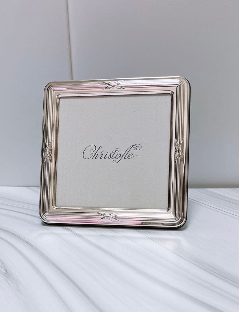 【未使用品】CHRISTOFLE クリストフル フォトフレーム リュバン