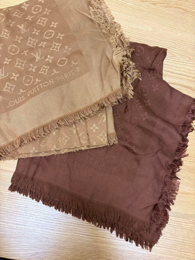 【専用】ルイヴィトン　大判ストール　茶