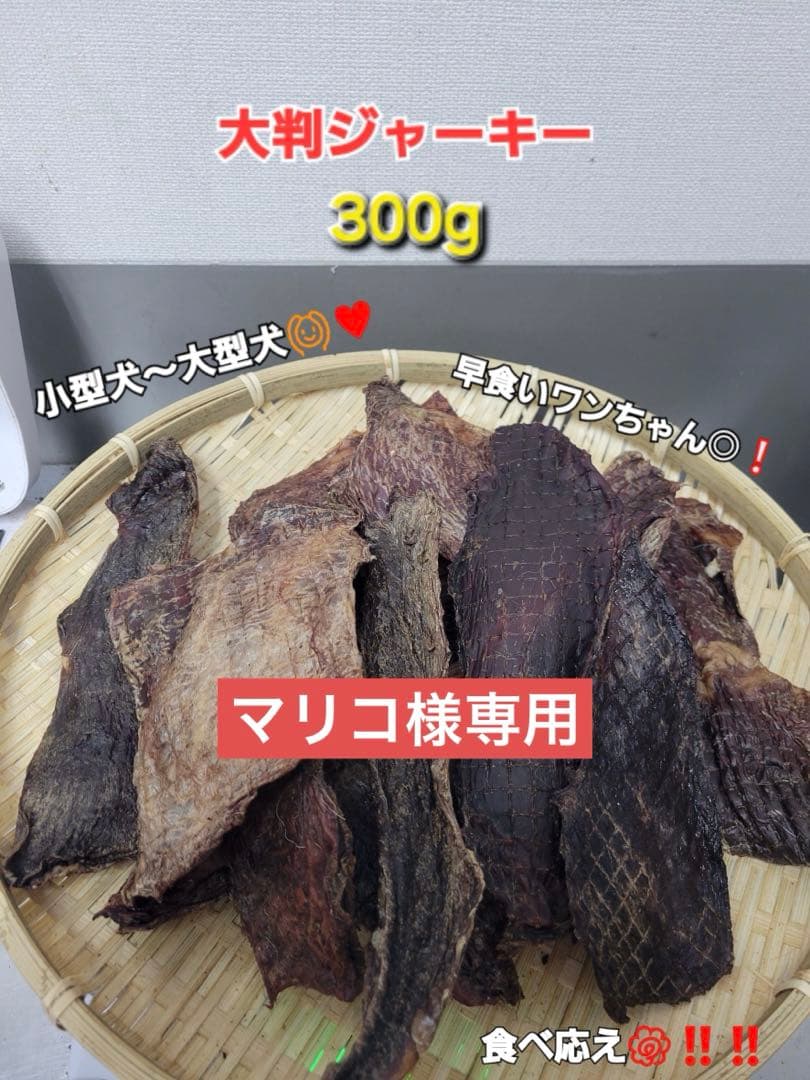 【食べ応え抜群】鹿筋大判ジャーキー　300g 早食いわんちゃんや大きなわんちゃん