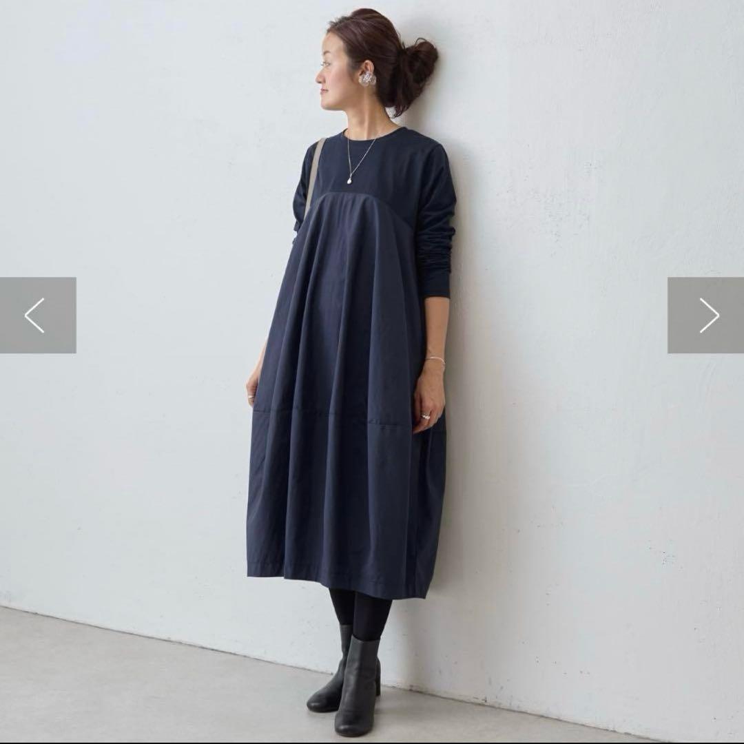 ビアズリー マルワンピ　ネイビーサイズ1 新品タグ付き