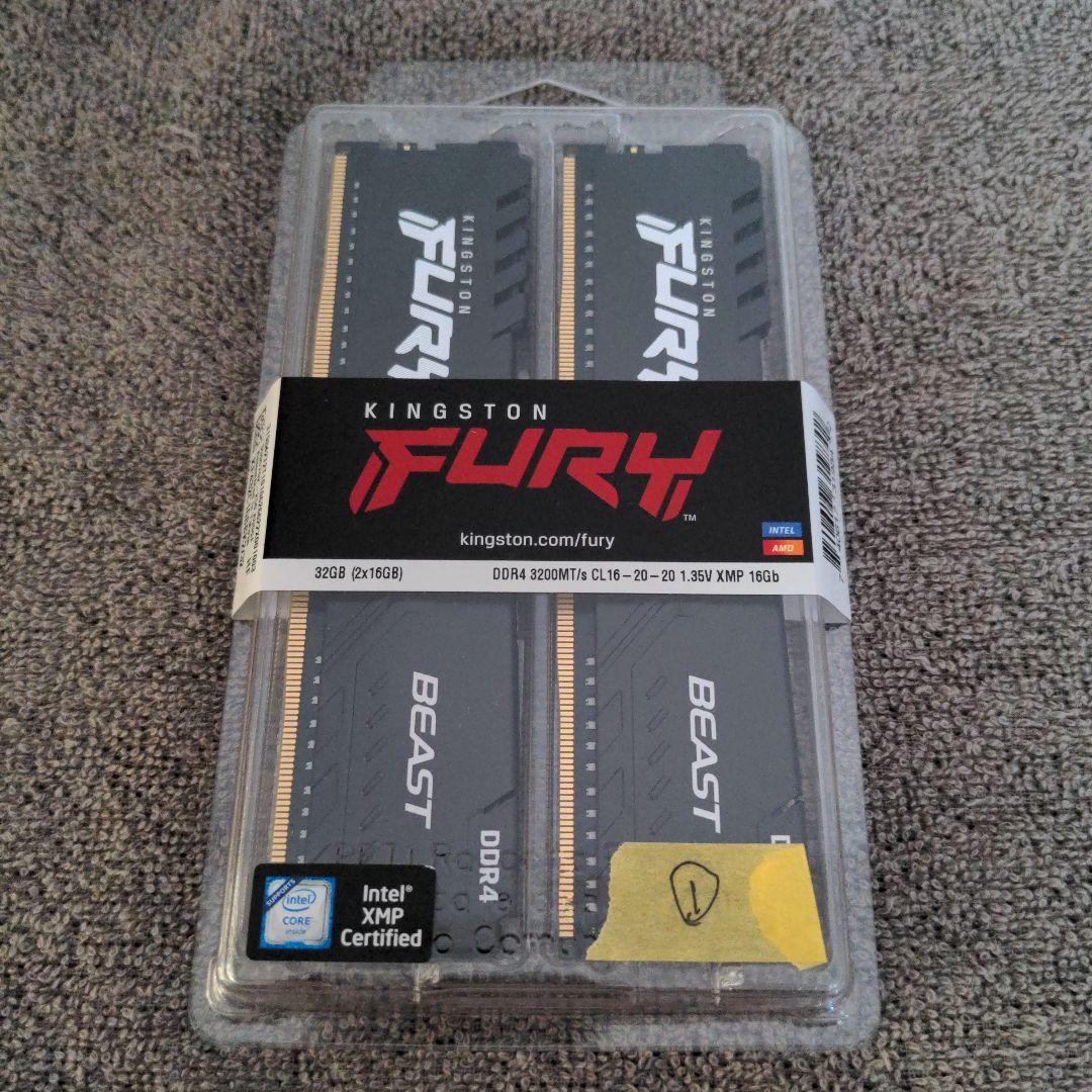 ☆①新品☆ KINGSTON FURY BEAST 32GB DDR4 3200