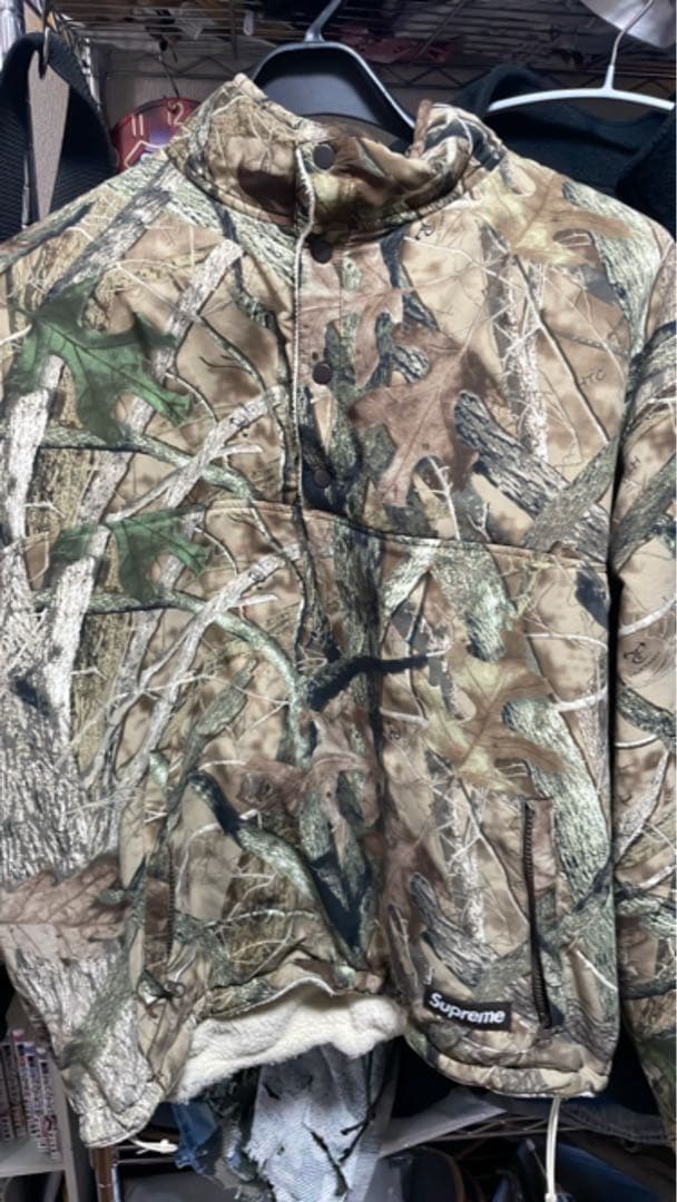 Supreme 迷彩柄 ハーフジップジャケット　リバーシブル