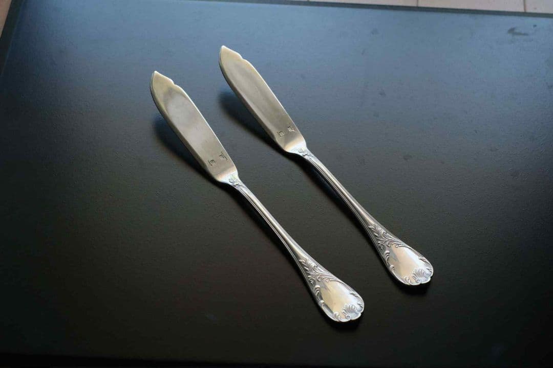 Christofle /クリストフル銀メッキ製フィッシュナイフ2本セット