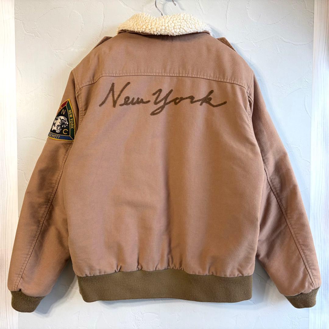 【schott】Moleskin bomber jacket