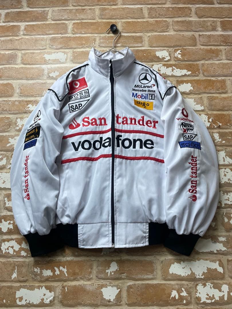 Mercedes Benz ベンツ　レーシングジャケット　刺繍　短丈　y2k