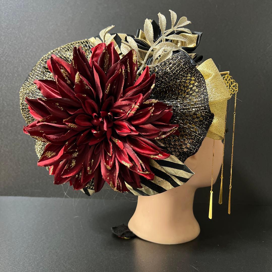 髪飾り・成人式・結婚式・かんざし・ヘッドドレス・振袖・ド派手・超豪華・特大花