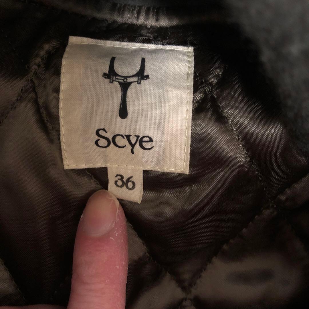 新品scye サイ　スーパー140ウールメルトンボマージャケット　ダッフルコート