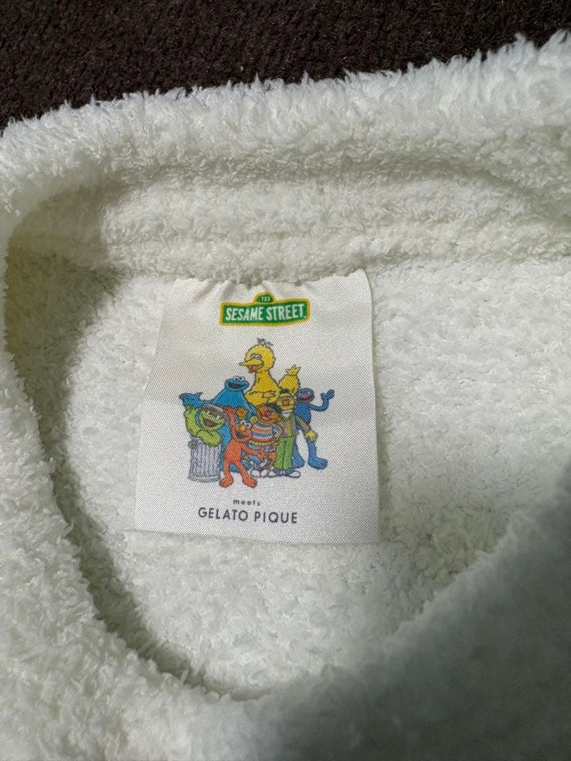新品タグ付 ジェラートピケ セサミストリート オスカー プルオーバー＆パンツ M