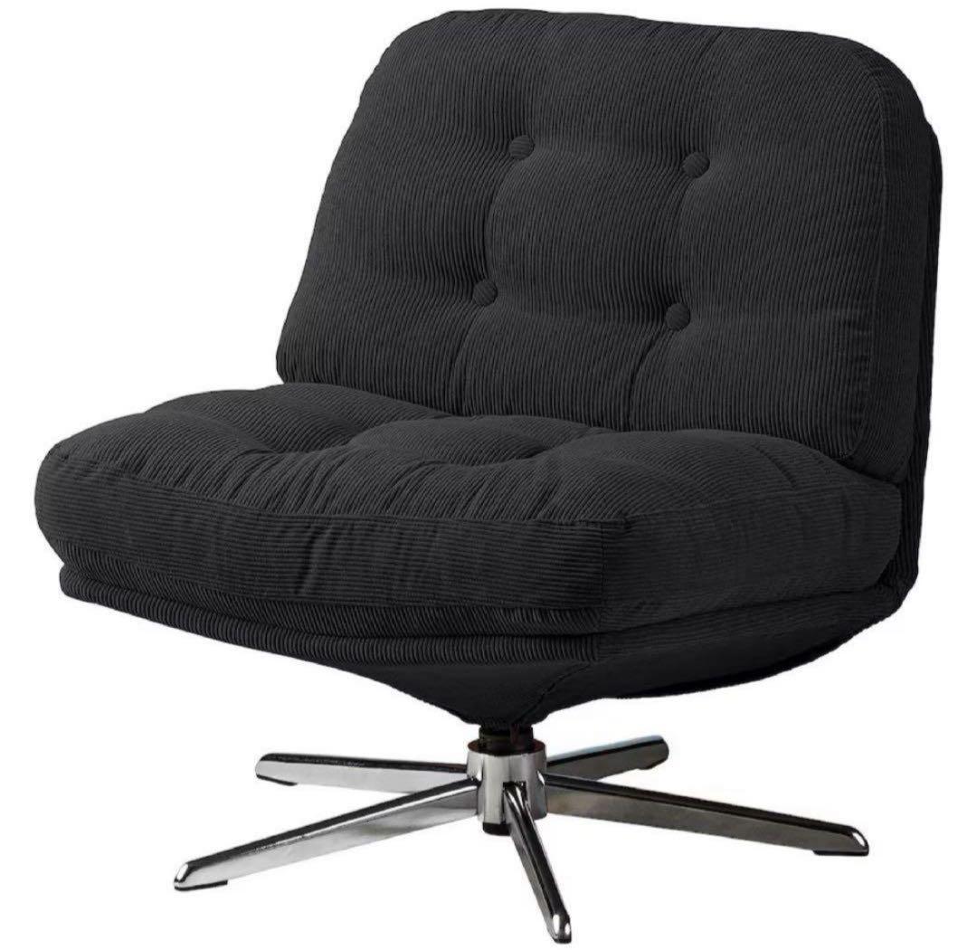 IKEA DYVLINGE ディヴリンゲ　ブラック　回転イージーチェア