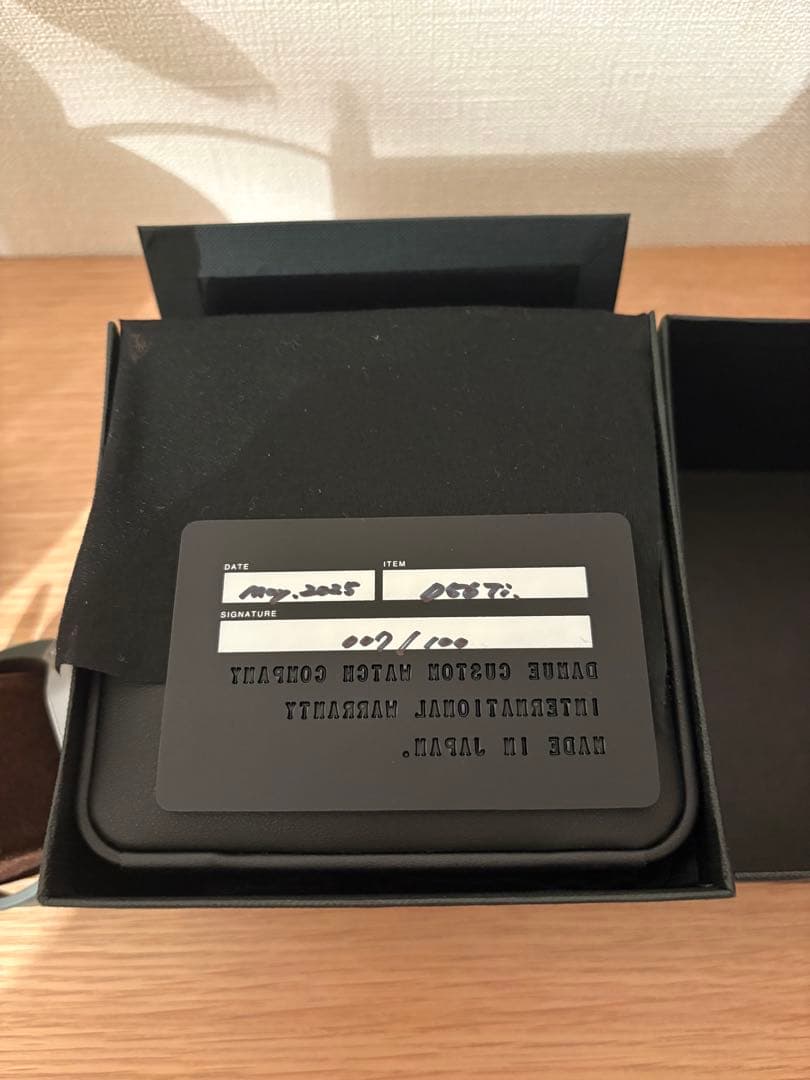 美品　DAMUE ダミュー Ti-56 時計　チタン　シリアル1桁台