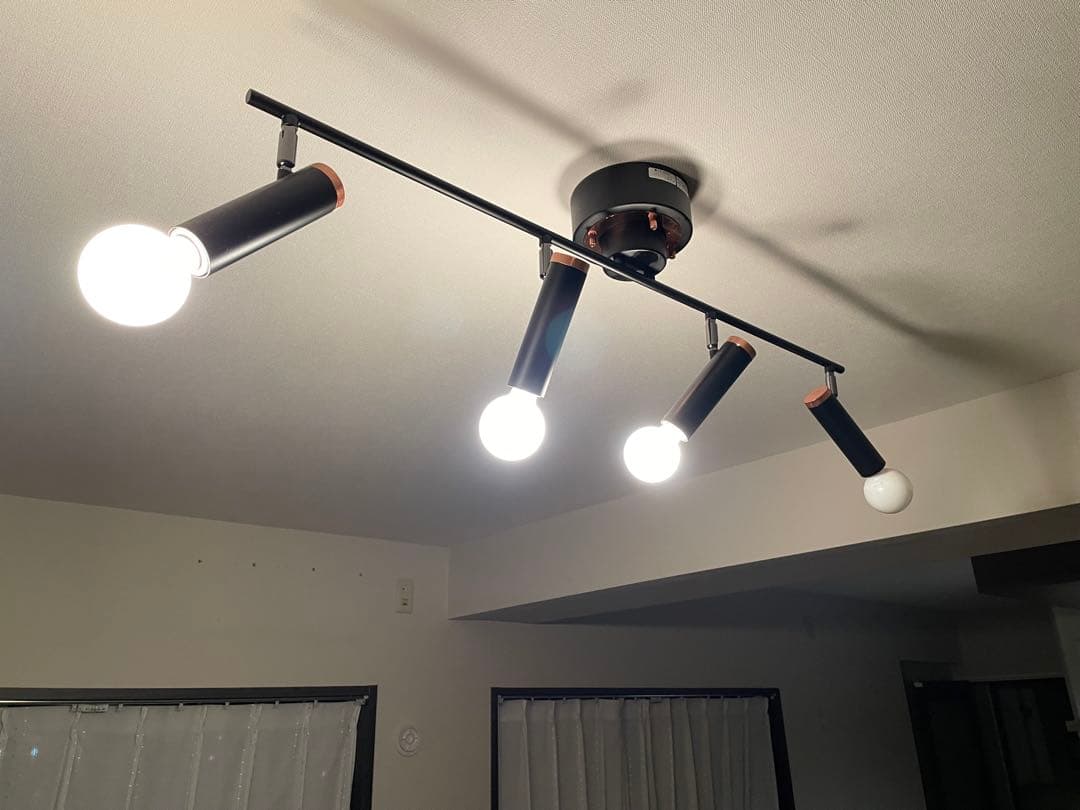 【DI CLASSE】 Sigaro-flat4 シーリングランプ　ブラック