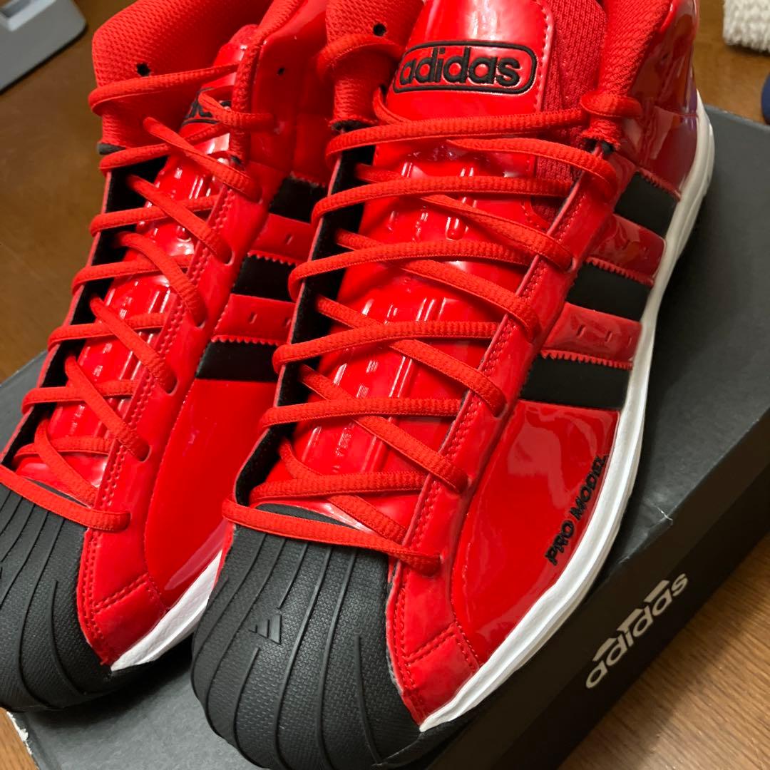 adidas PRO MODEL レッド ブラック ハイカット　29.5cm