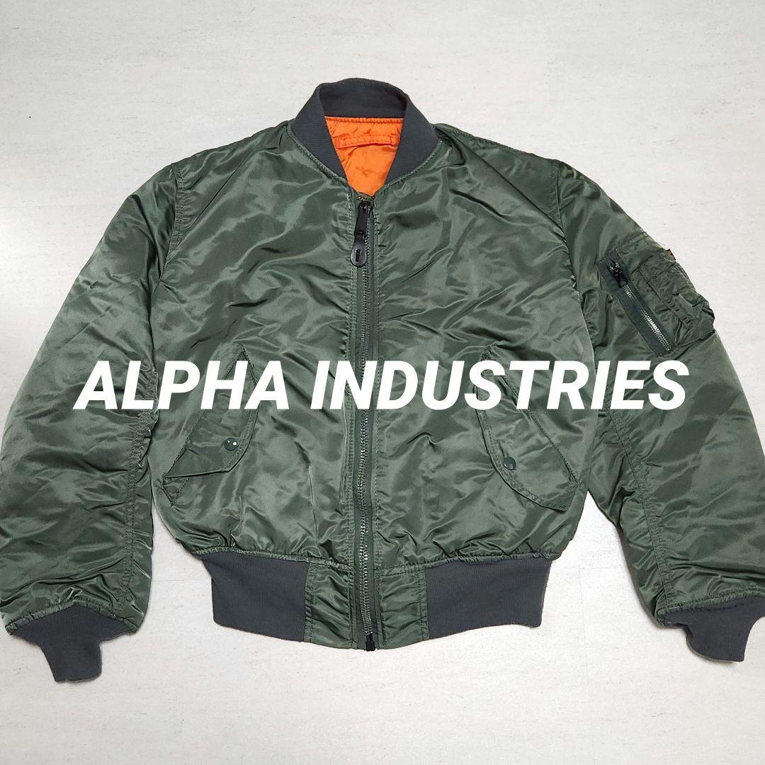 USA製 ALPHA INDUSTRIES MA-1 MA1 フライトジャケッ