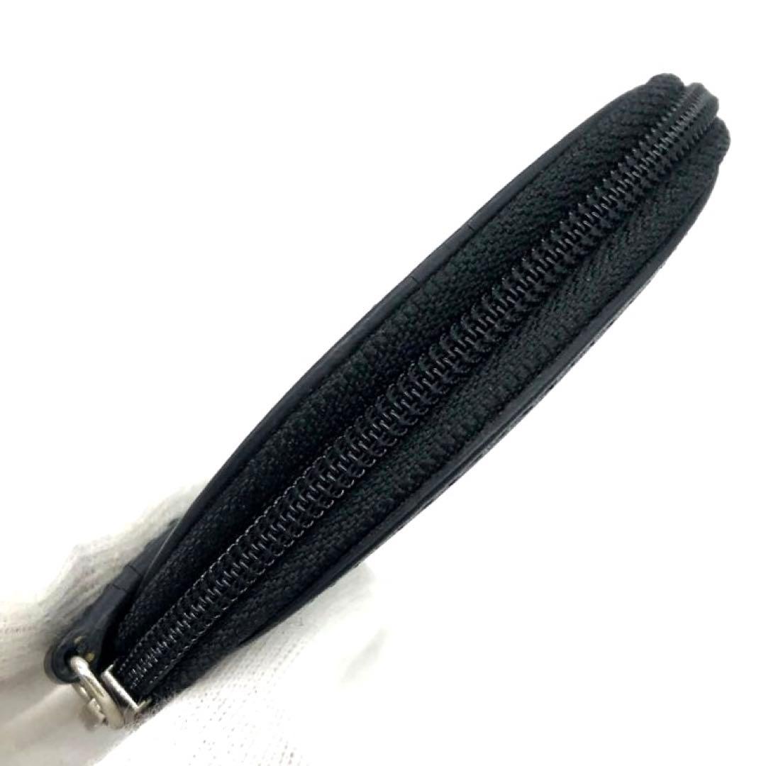 新品同様☆オールドコーチ　 レザー　ケース　 ブラック　丸形