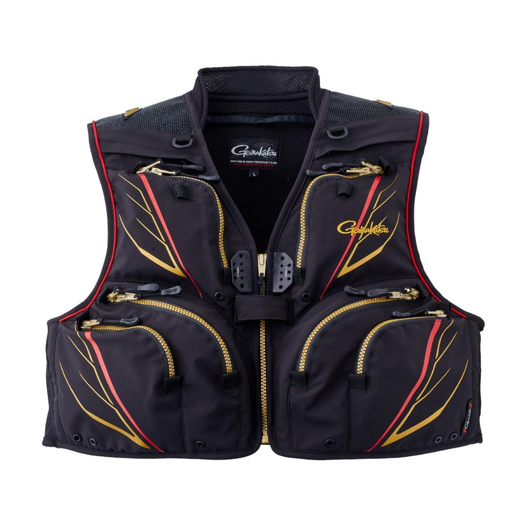 がまかつ　ショートハーフメッシュベスト　5L【新品】GM2328　鮎　釣り　渓流