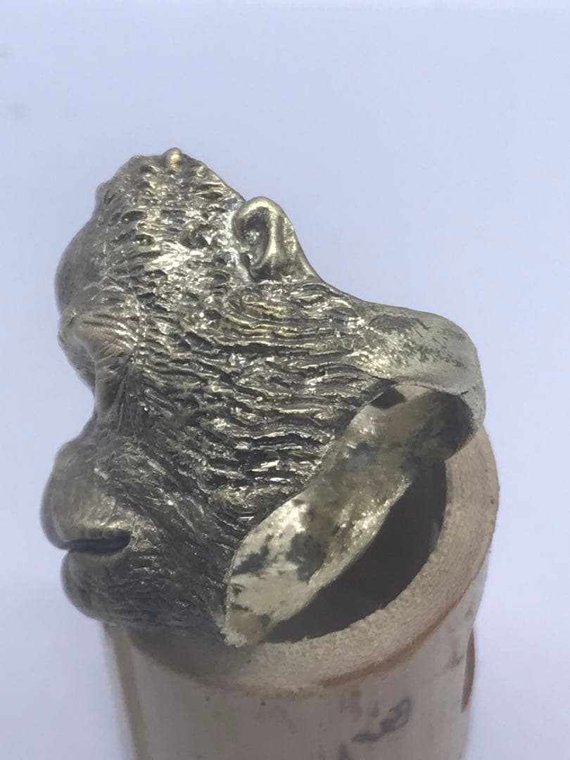 【自作】デザインリング ゴリラ 15号【サイズ調整承ります】