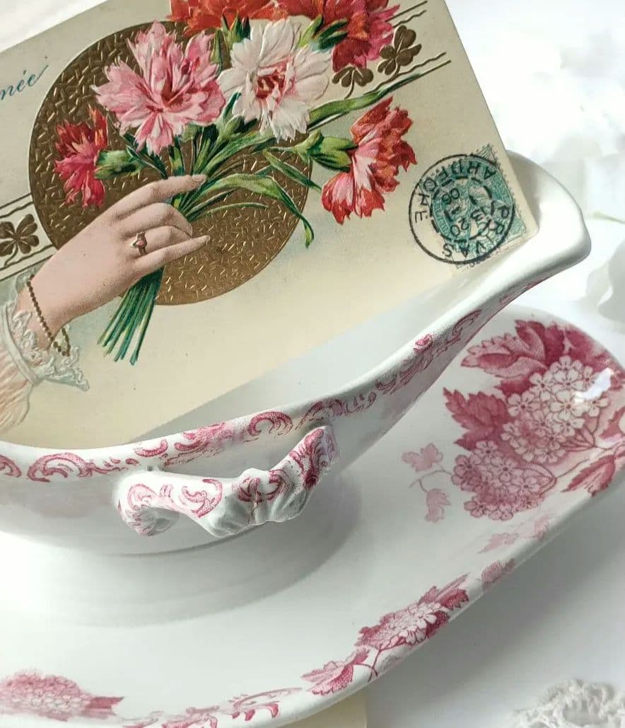 希少　美品　サンタマン　ブールドネージュ　ソーシエール　フランスアンティーク