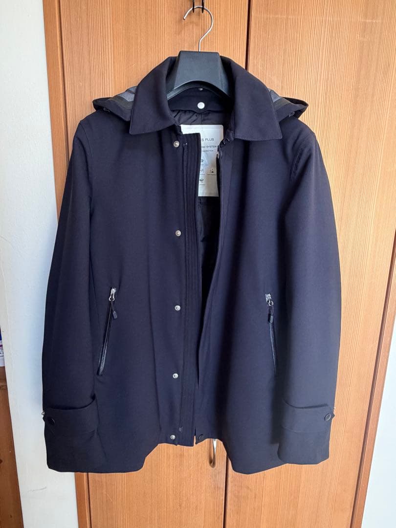 Jpress plus ショートステンカラーコート　M ネイビー