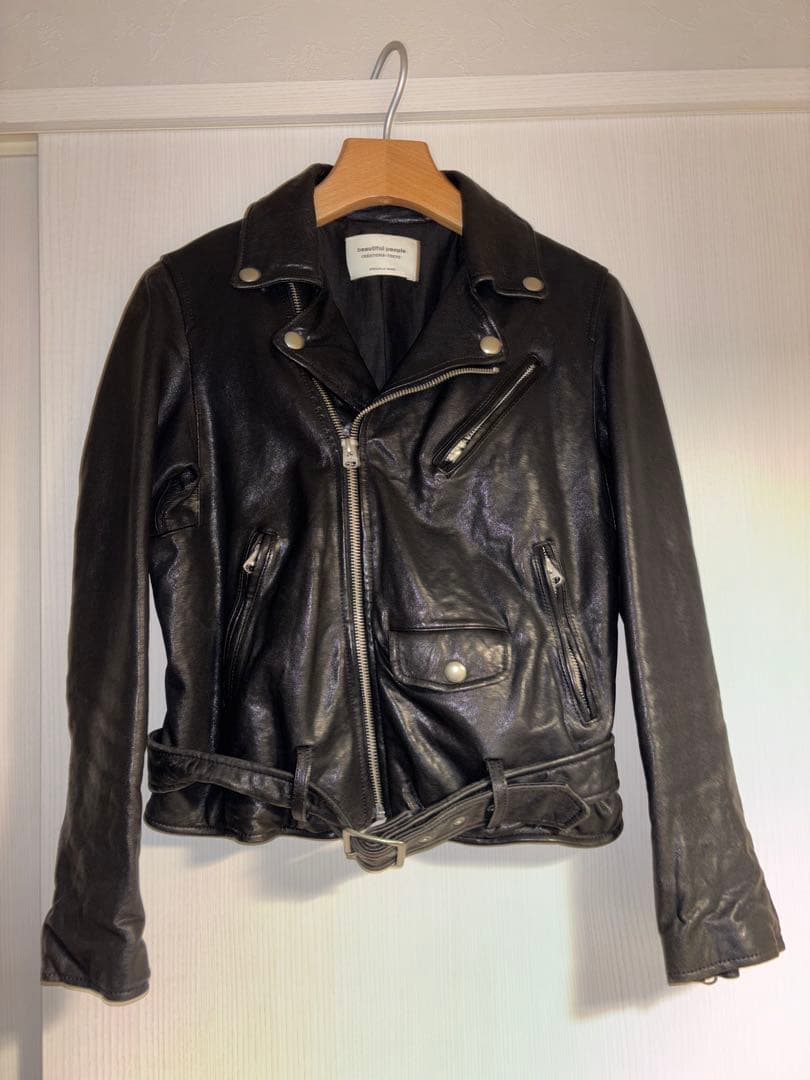 beautiful people レザーライダースジャケット