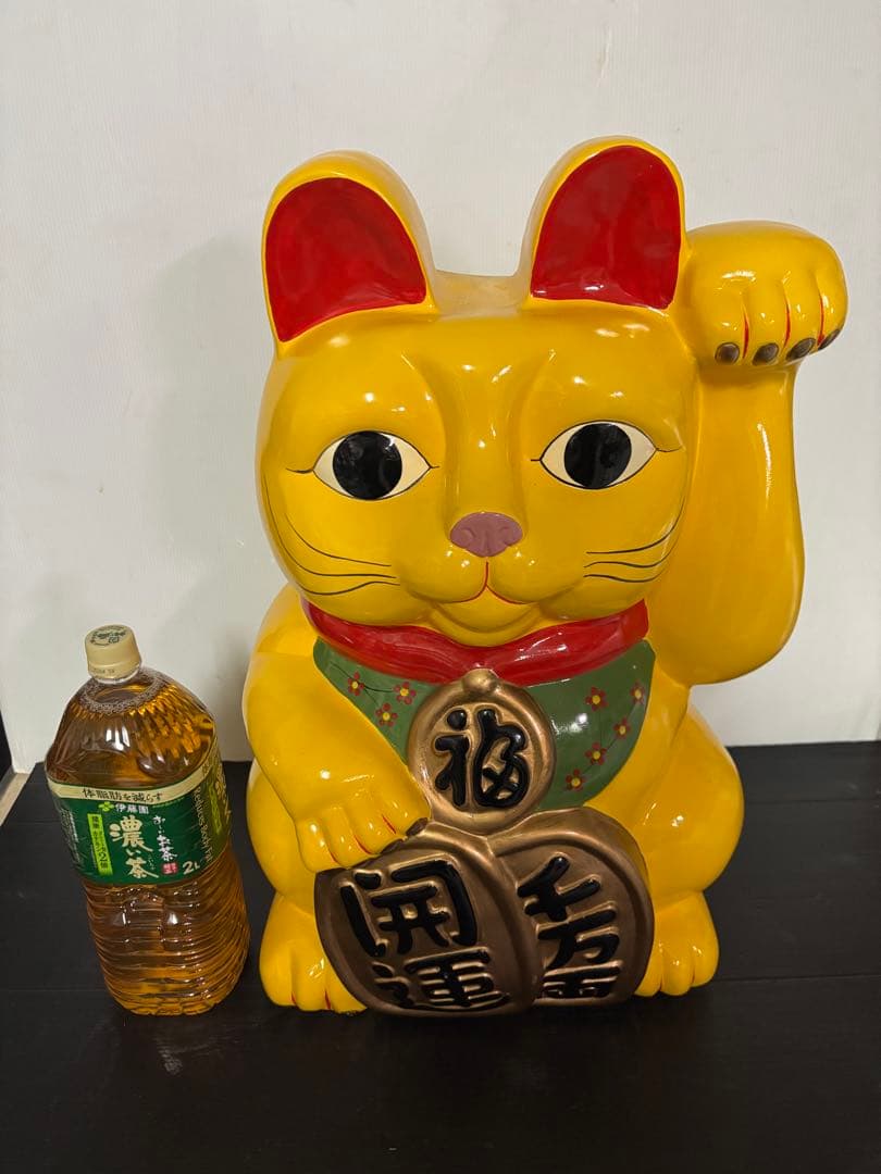 【特大‼️全長58cm‼️希少】招き猫　置物　縁起物