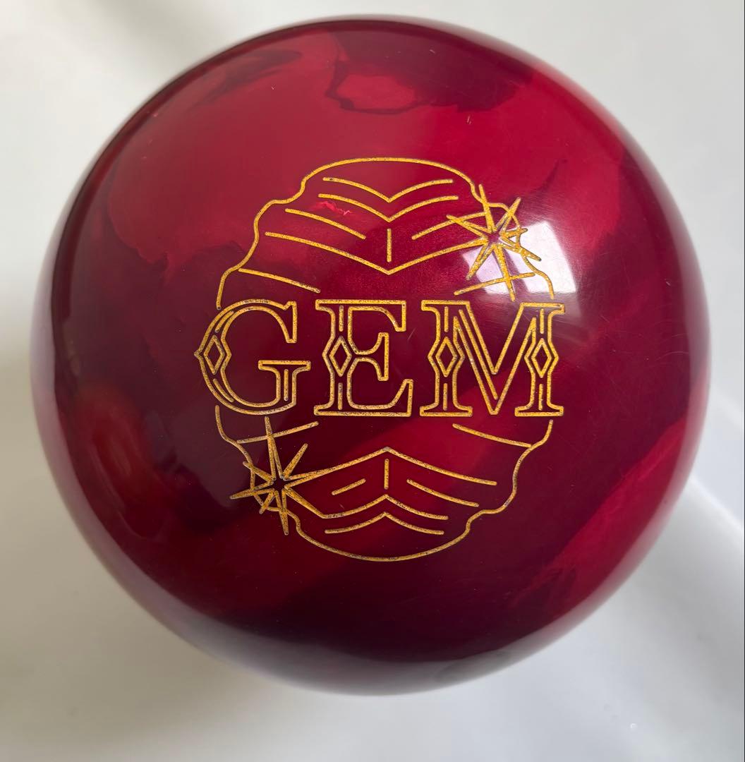 ジェムガーネット ロトグリップ　ボウリングボール 15.2ポンド プラグ済