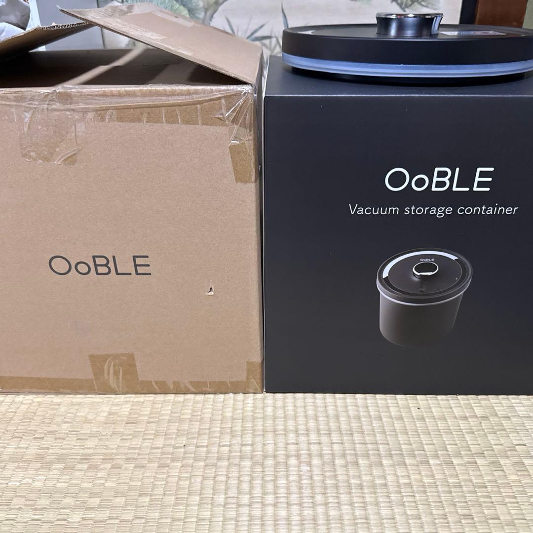 OoBLE 真空保存容器　ノーマルサイズ　ブラック　13L 10kg