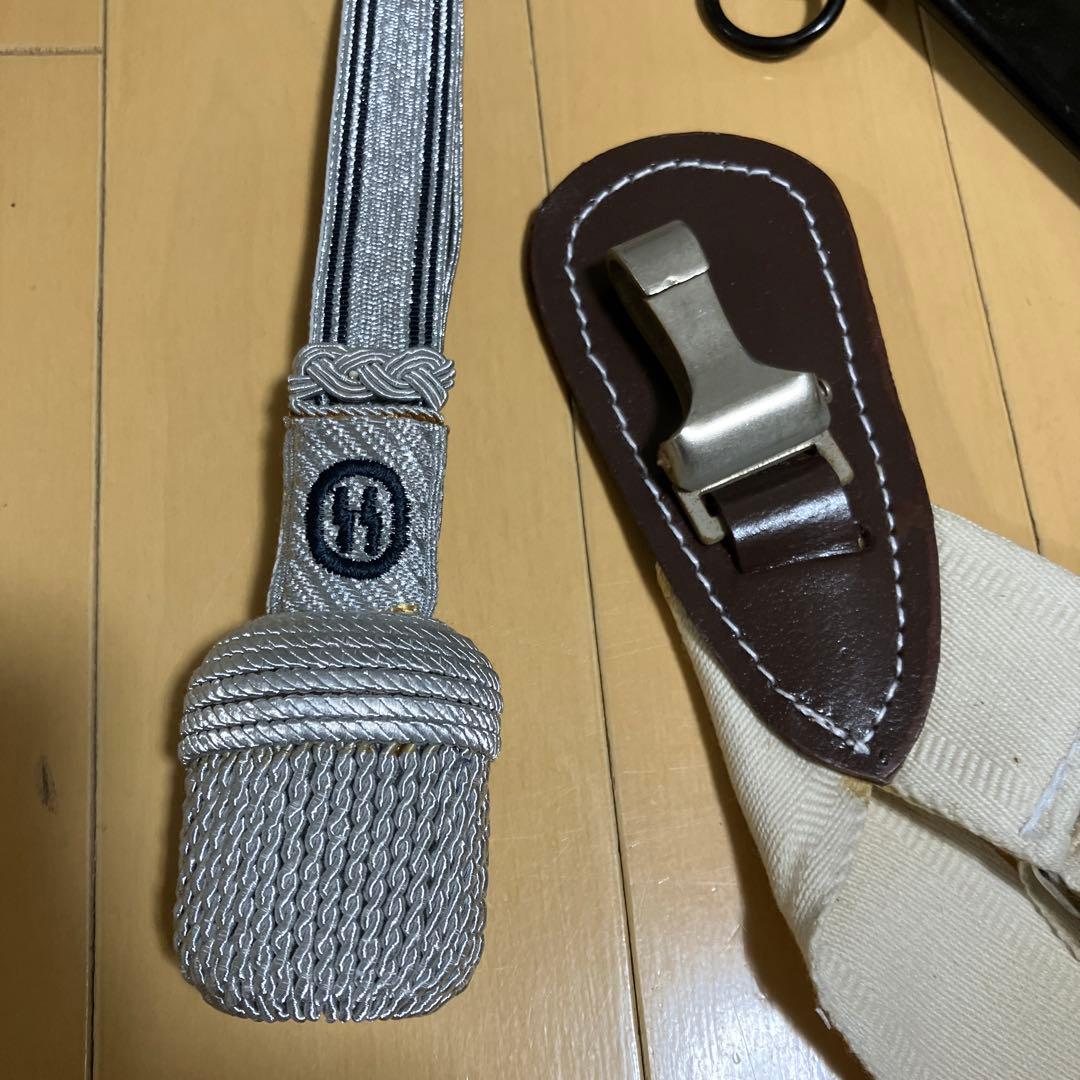 SS金属製サーベル、剣用飾り提げ緒、たすきアダプター付フルセット模造刀品