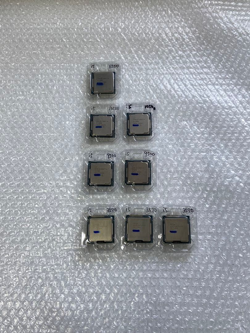 CPUi5 11500/1個10500/2個9500/2個3570/3個ジャンク