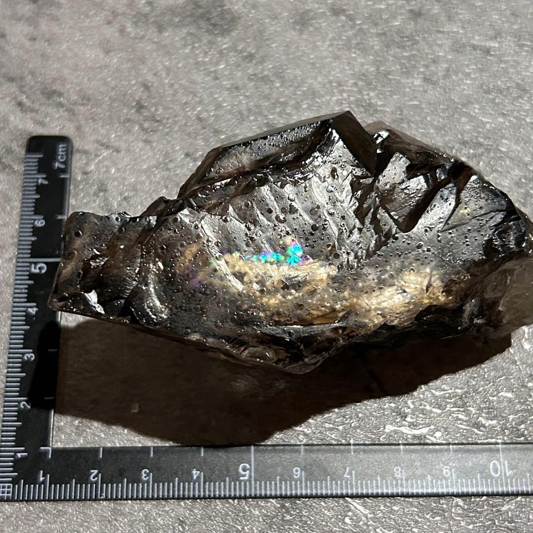 ⭐︎天然石　エレスチャルクォーツ　骸骨水晶　虹あり