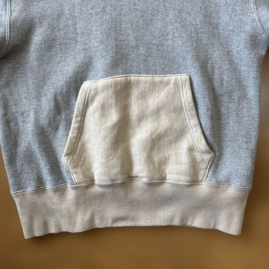 美品クッシュマン ヴィンテージレプリカ 両V ツートンプルオーバー後付けパーカー