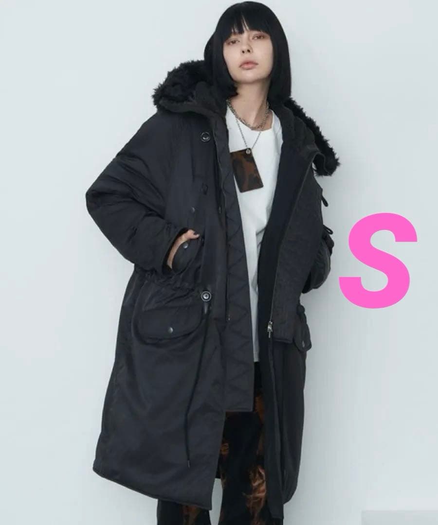 AIVER N-3フライトコート ブラックSサイズ