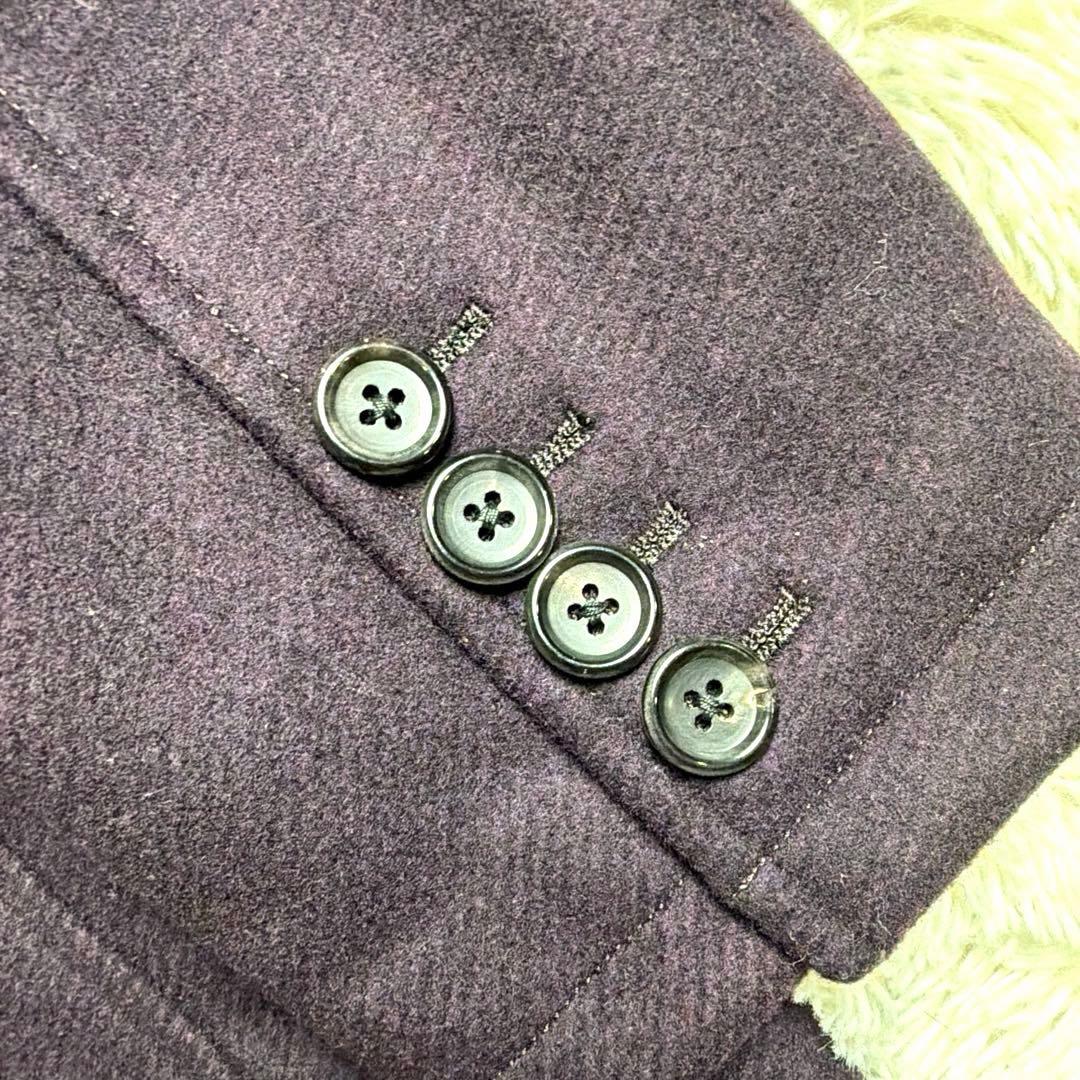 WACKO MARIA ダークレッド チェスターコート　カシミヤ混