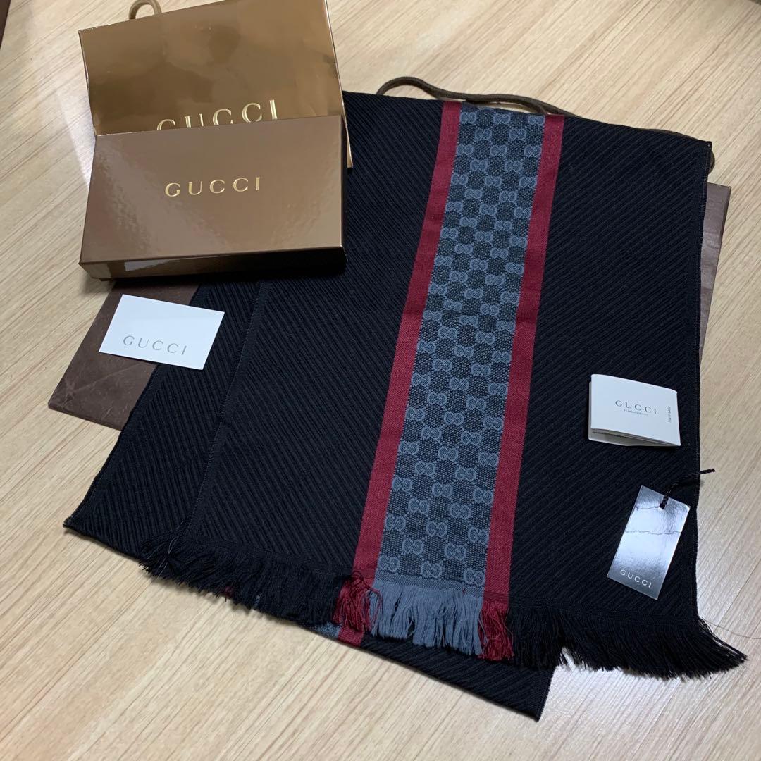 GUCCIマフラー　シェリーラインマフラー　グッチマフラー　グッチ　マフラー