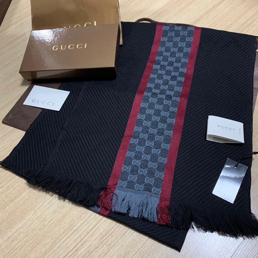 GUCCIマフラー　シェリーラインマフラー　グッチマフラー　グッチ　マフラー