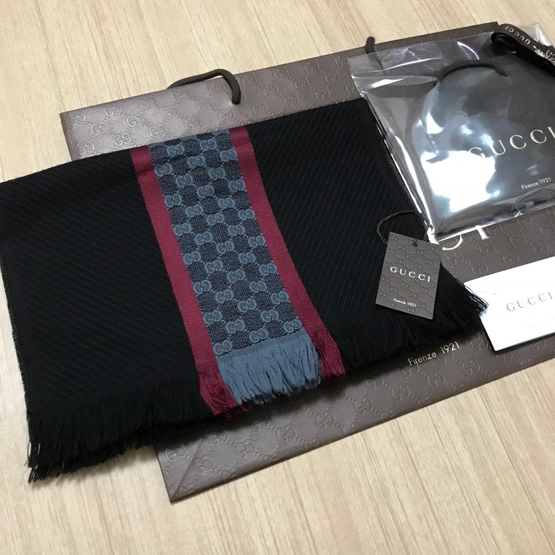 GUCCIマフラー　シェリーラインマフラー　グッチマフラー　グッチ　マフラー