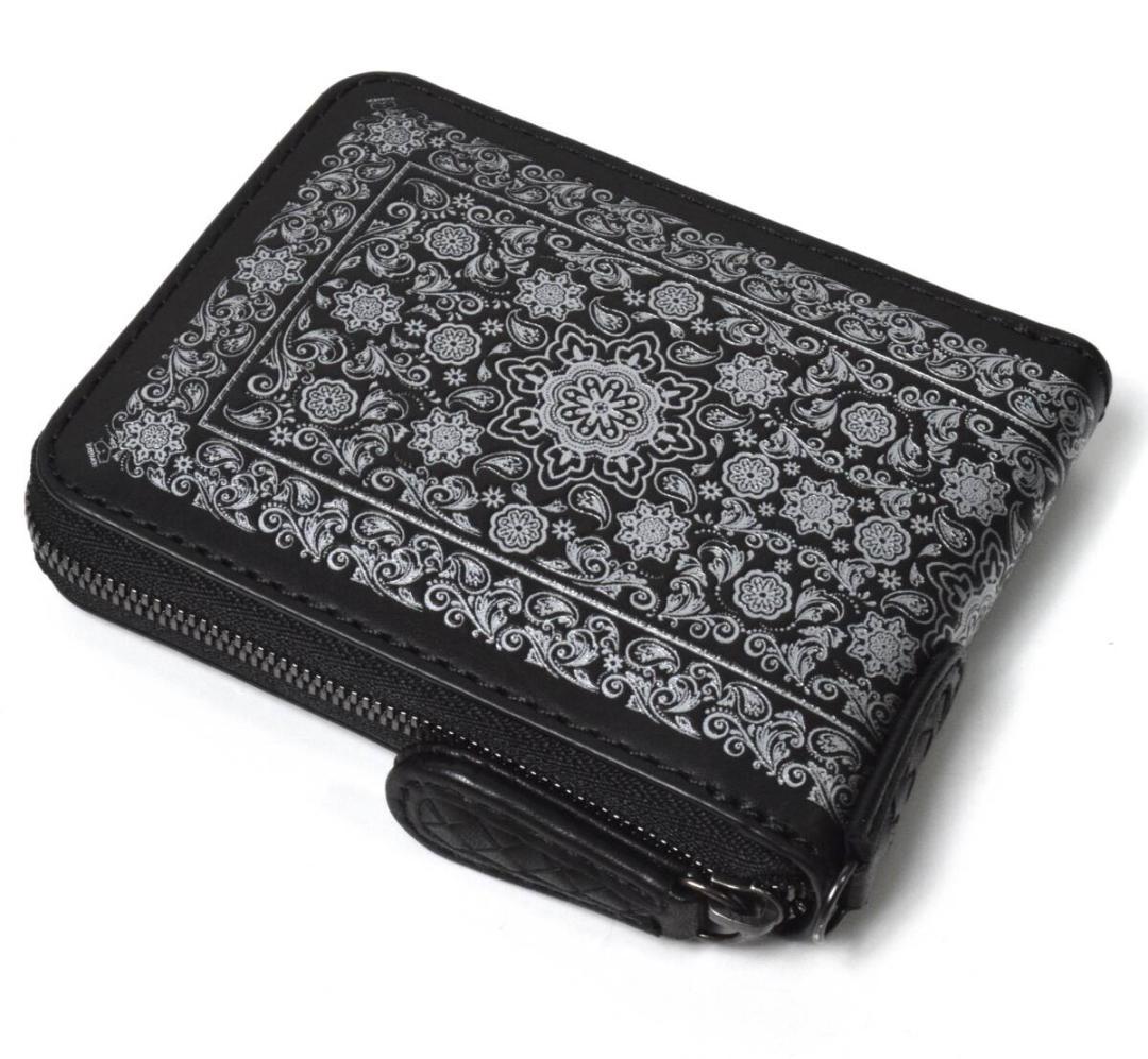 未使用 NOMADOI ノマドイ ニューメキシコ ラウンド財布 ブラックシルバー