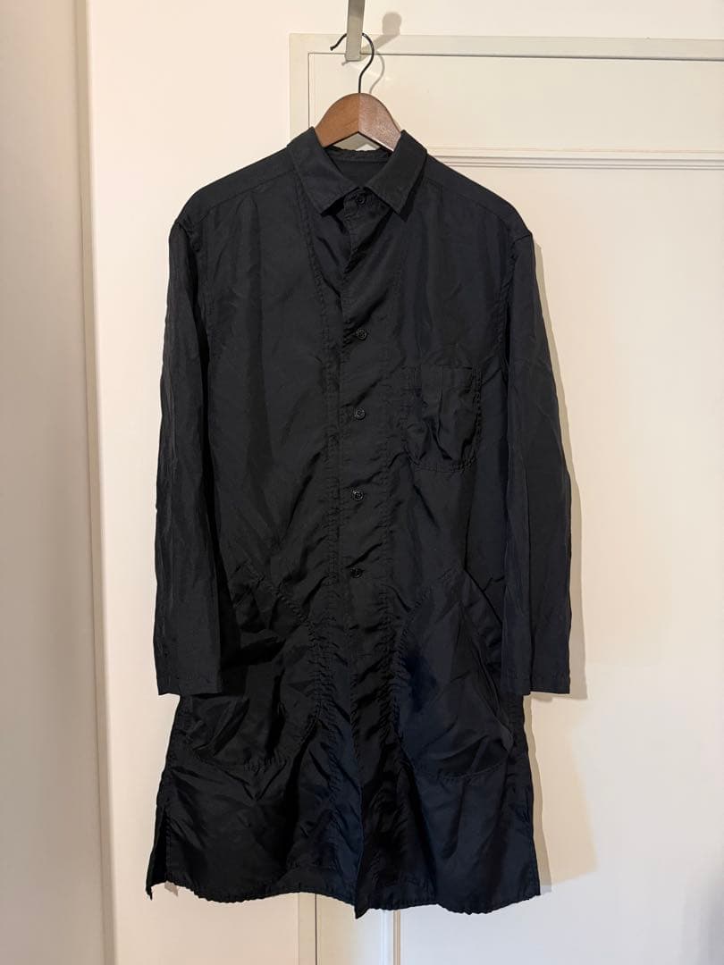 【稀少・山本耀司プロデュースタグ】ヨウジヤマモトプールオム スプリングコート 黒