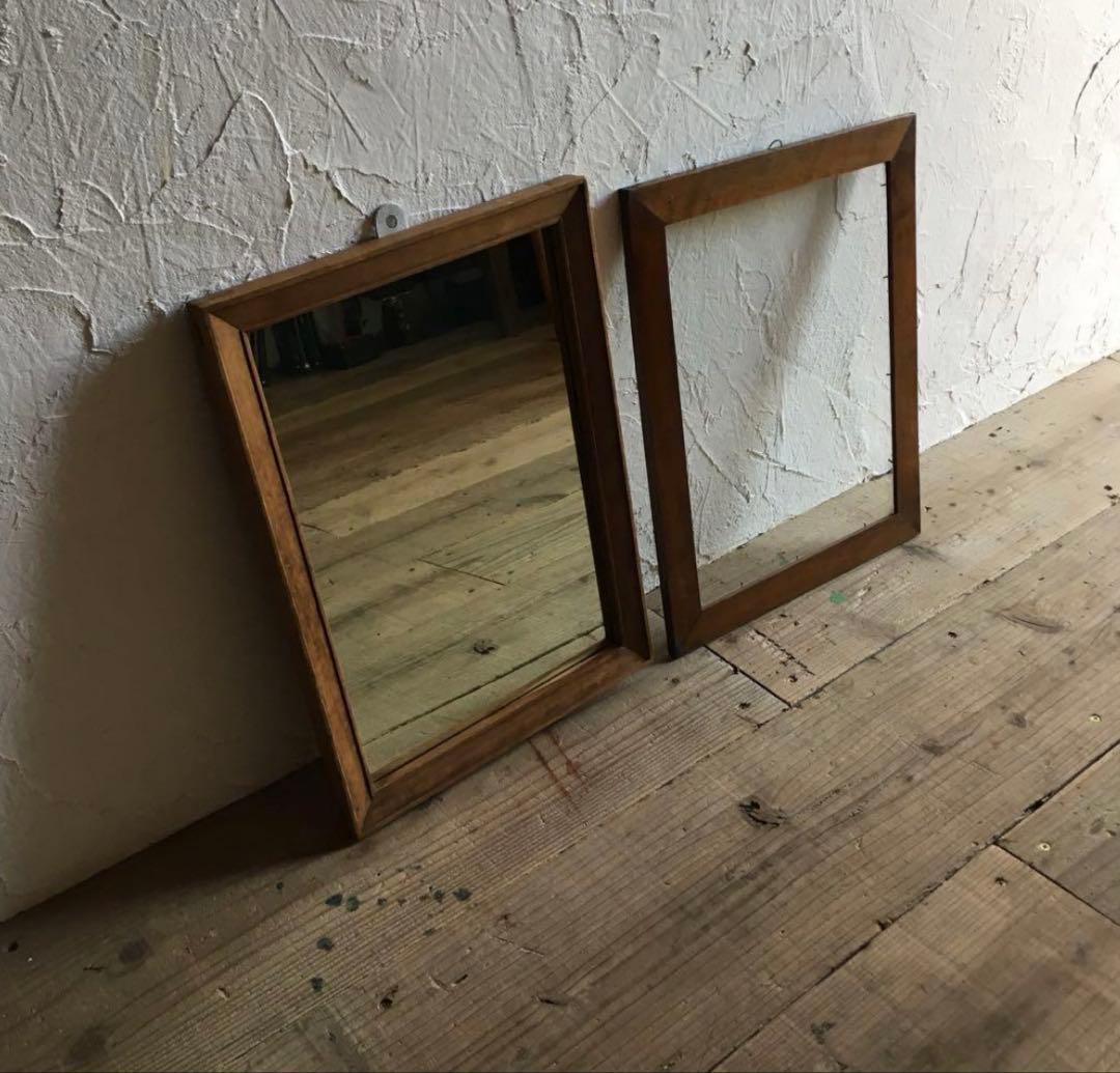 フランスアンティークフレーム、鏡二点セット