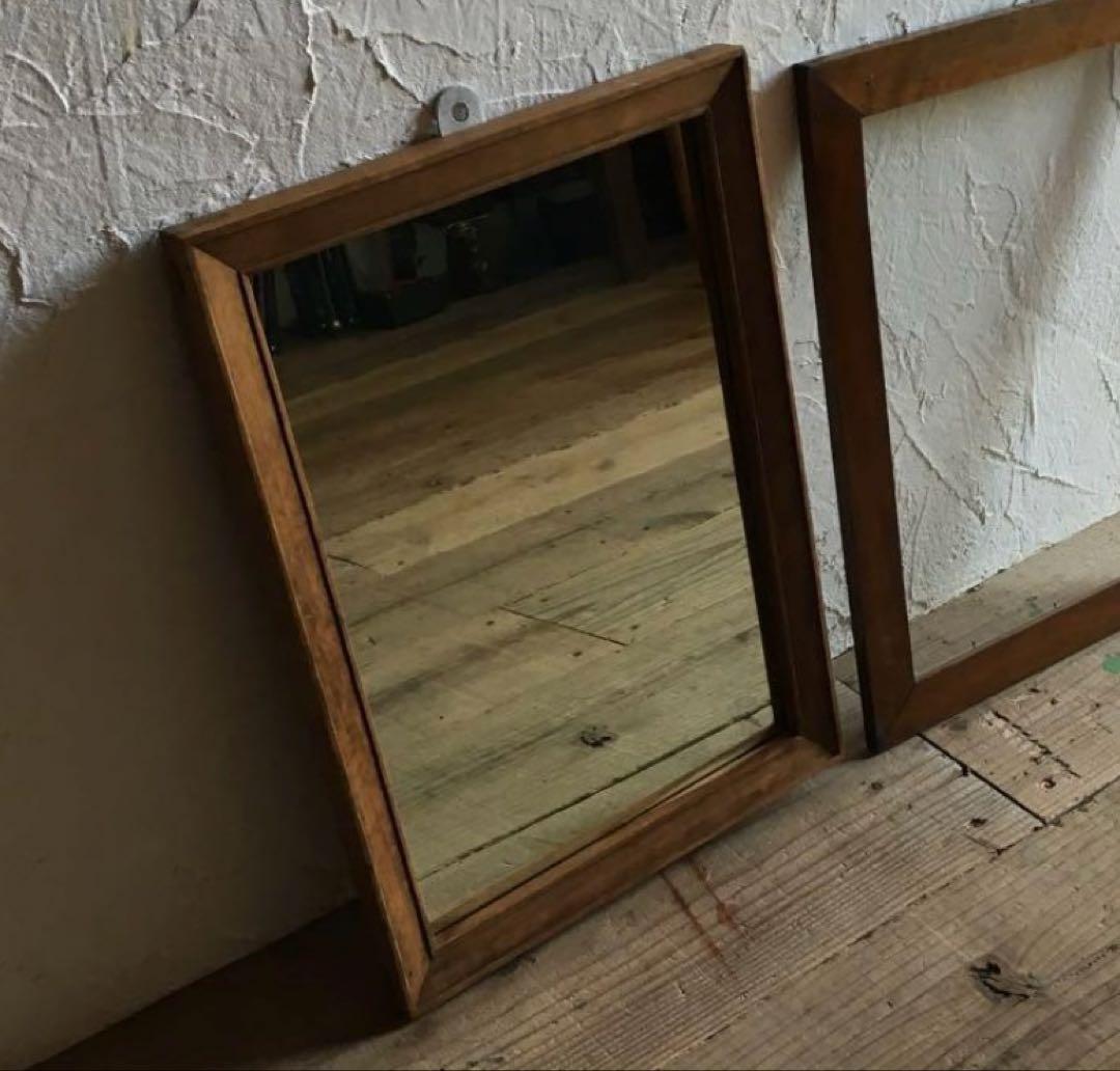 フランスアンティークフレーム、鏡二点セット