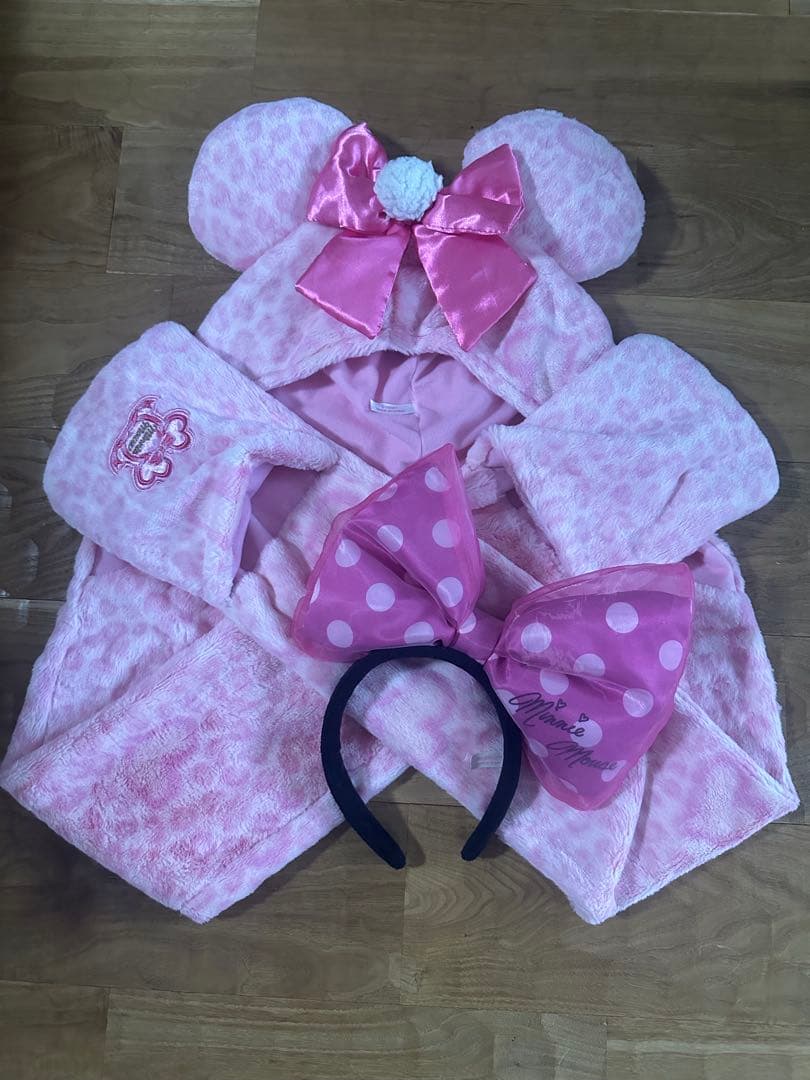 【レア】ミニー ファンキャップ マフラー カチューシャ ディズニー ピンク