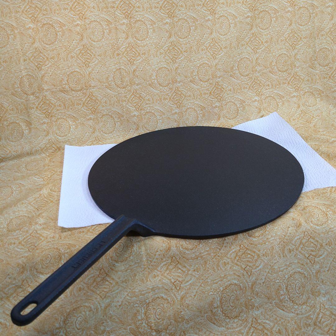 「LE CREUSET」鋳鉄 円形平グリルプレート Φ32cm