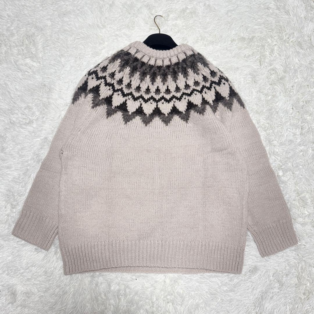 3XL 新品 23区 フェアアイル柄 ニット ノルディック アルパカ 定価2.9