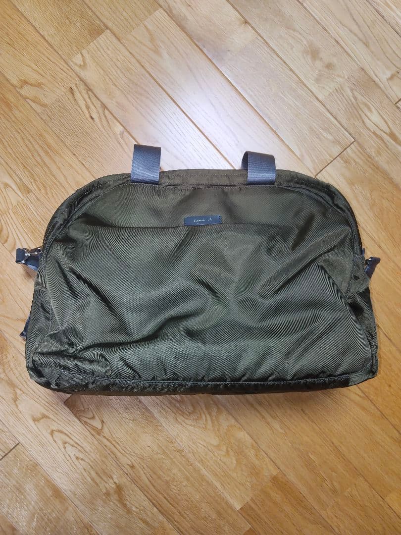 agnes b.ボストンバッグ オリーブグリーン