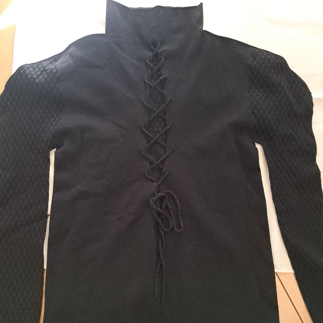 新品　チャコット バッグレースアップハイネックトップ